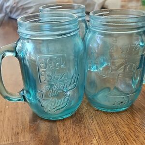 🗽THREE JACK IN THE BOX 1976 LIBERTY MUGS❤️